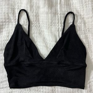 Urban Outfitters Shimmery Black Tank Top